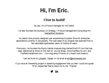 Tablet Screenshot of ericmenzie.com